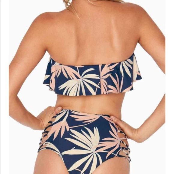 L Space Polynesian Palm Bikini Top - Picture 3 of 3